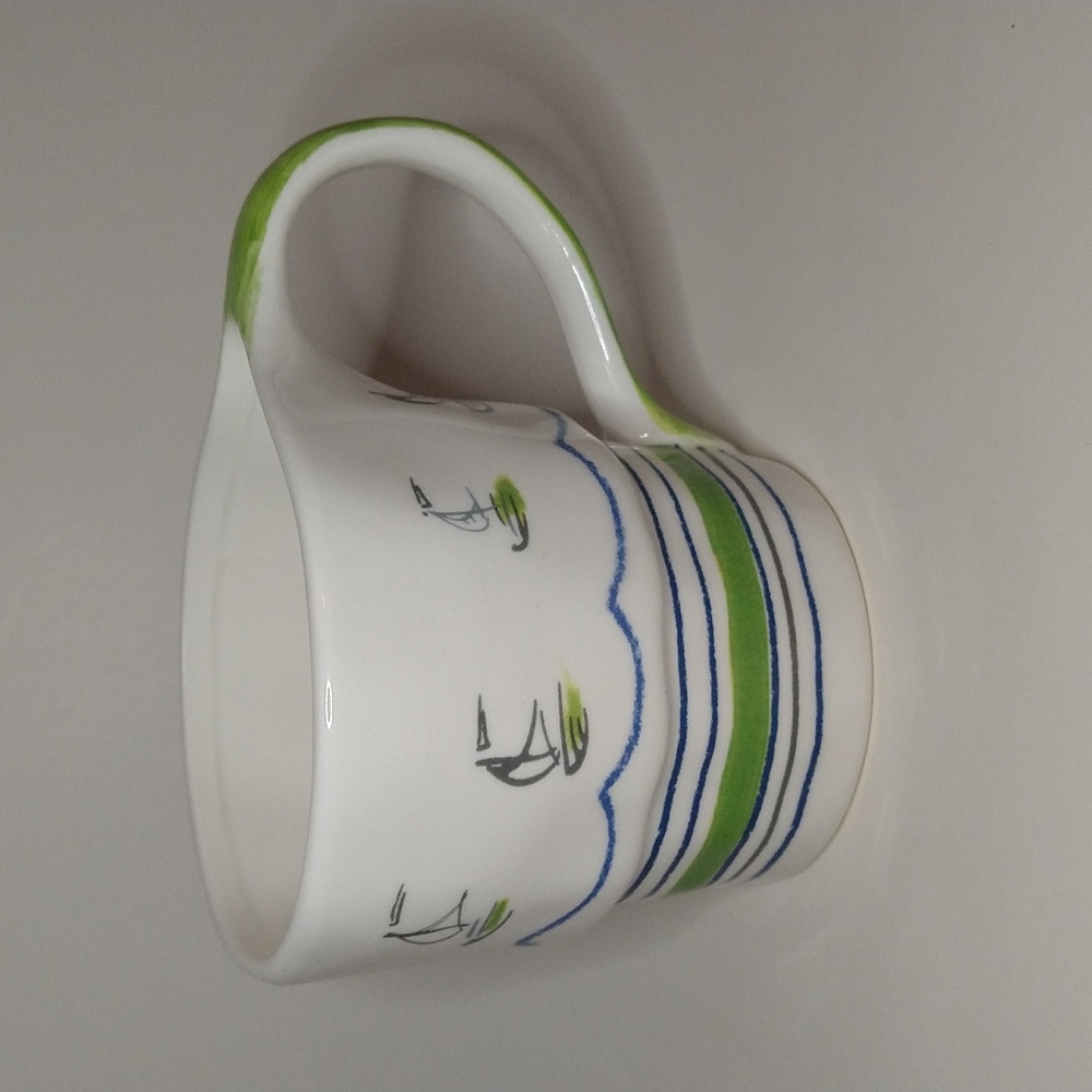 Anthropologie Windward Sailboat Mug